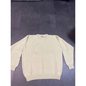 Essential Elements‎ soft yellow Knit Sweater - Cozy Classic Comfort B-8